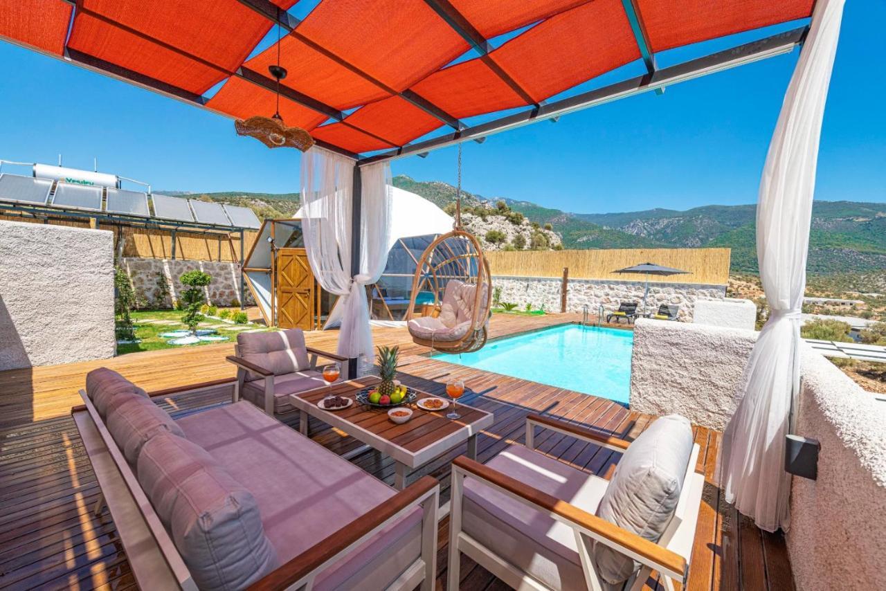 קס Kalkan Dome Suites & Deluxe Hotel מראה חיצוני תמונה